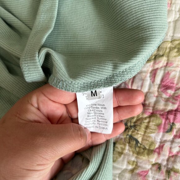 Mint Green Sleeve Cardigan - Picture 3 of 3